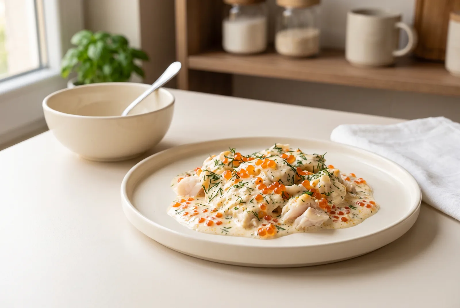 Red Caviar Cream Sauce | Russian-Style Sauce with Sour Cream