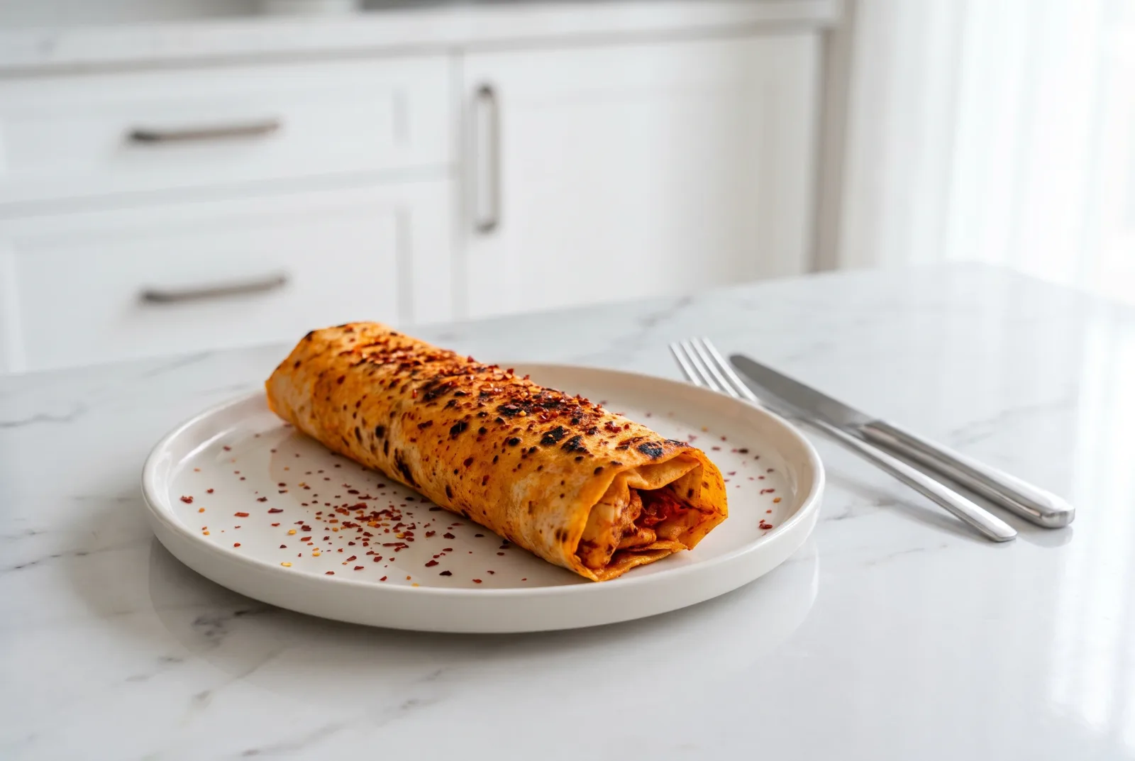 Peri-Peri Chicken Wrap | South African–Style Spicy Chicken in Flatbread