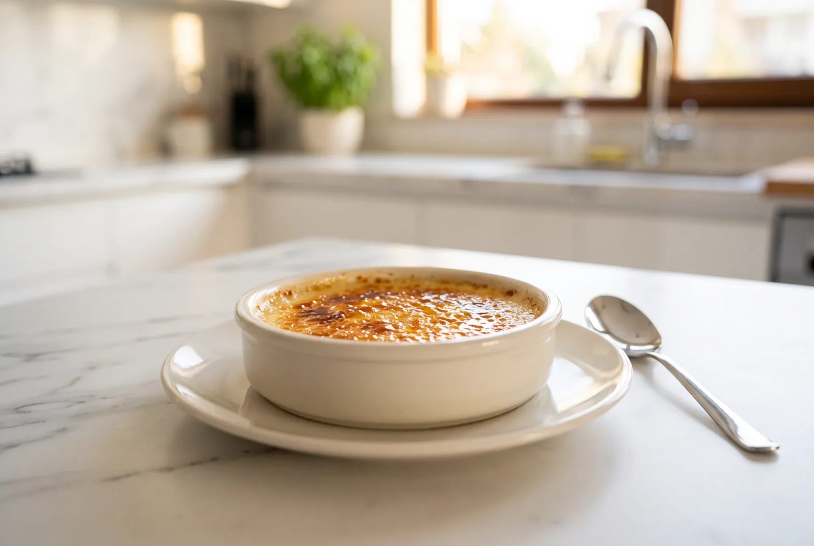 Portuguese caramel custard — A classic pudding baked in a water bath