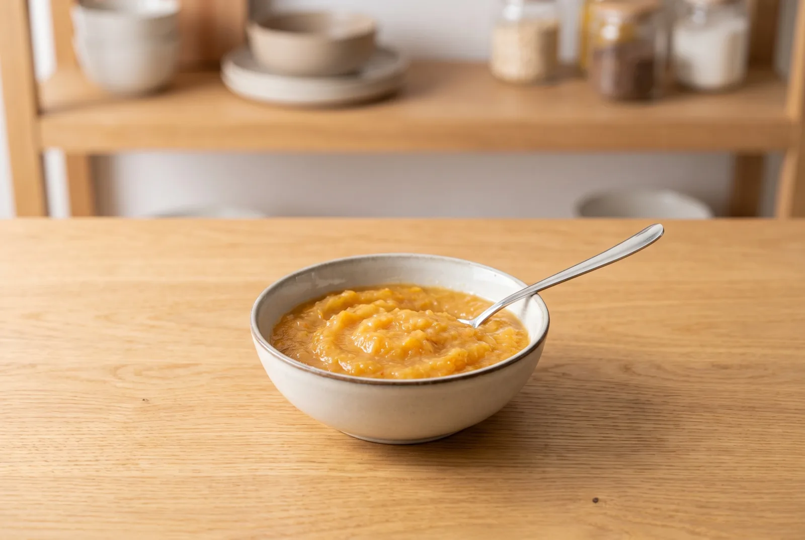 Peach and Pear Puree | Steamed Fruit Mash