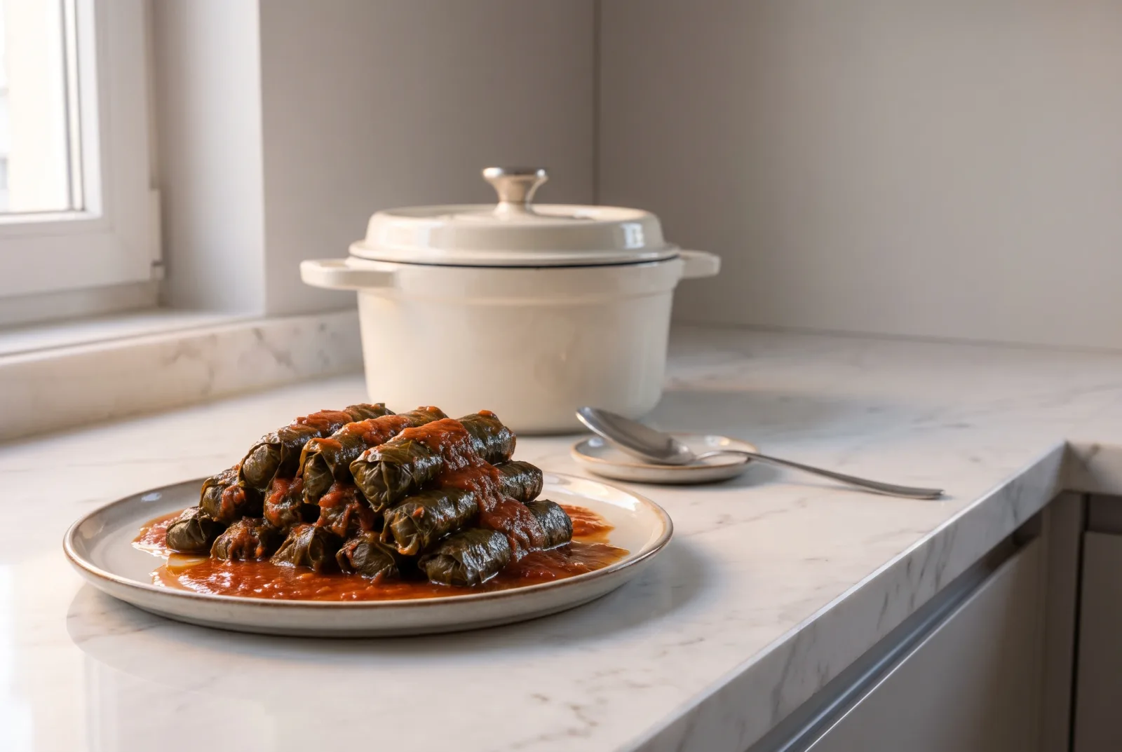 Serbian-Style Kale Sarma — Kale Rolls with Rice and Beef