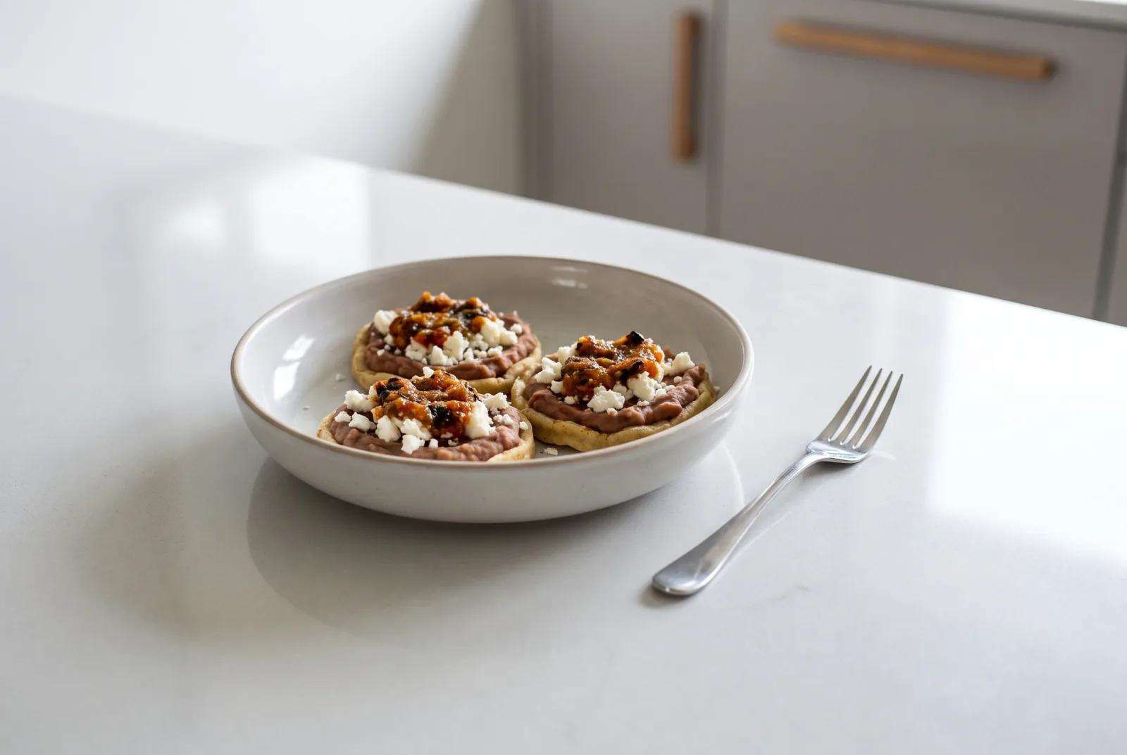 Sopes | Mexican Masa Harina Boats with Beans and Cheese