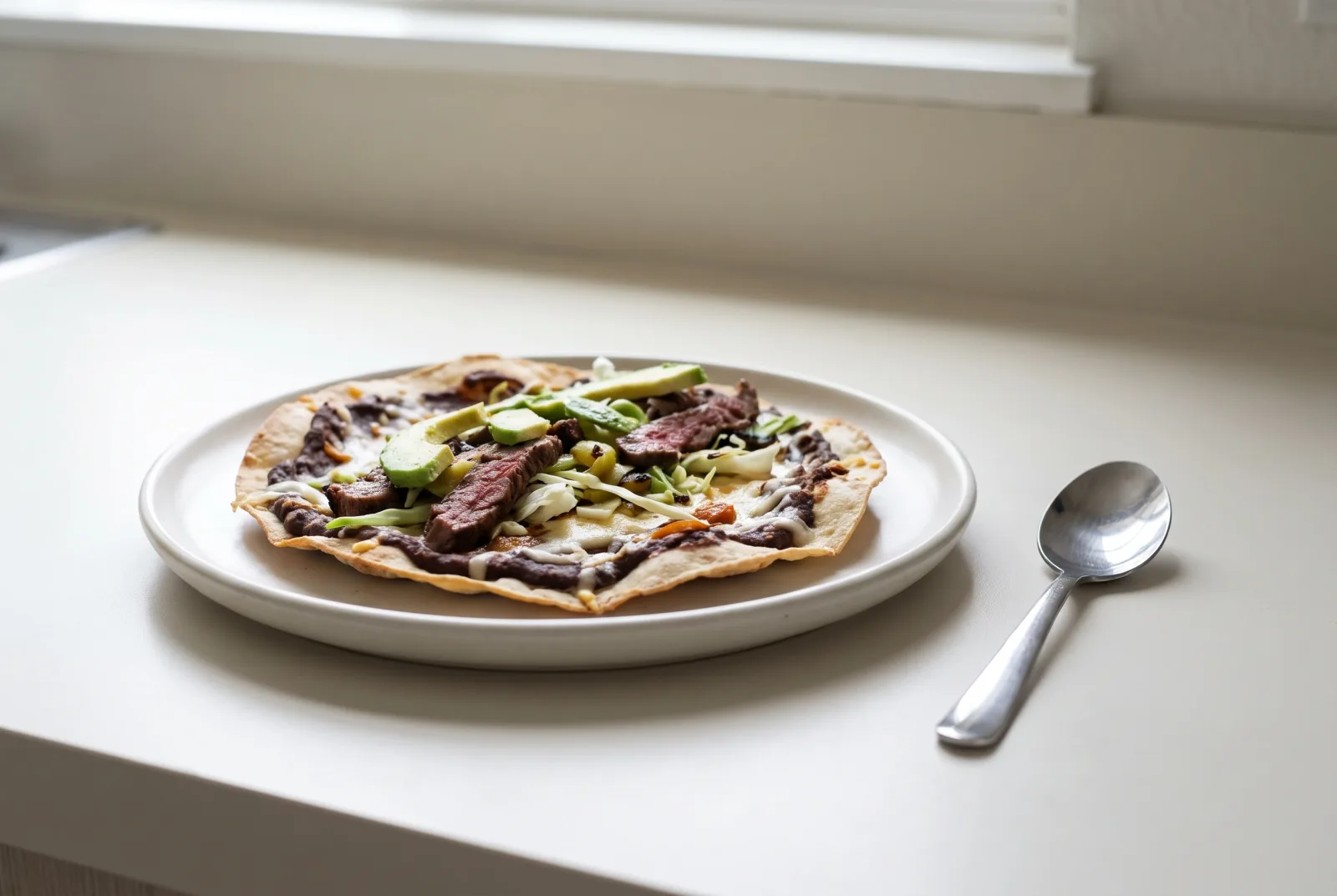 Tlayuda | Crisp Oaxacan Tortilla with Beans
