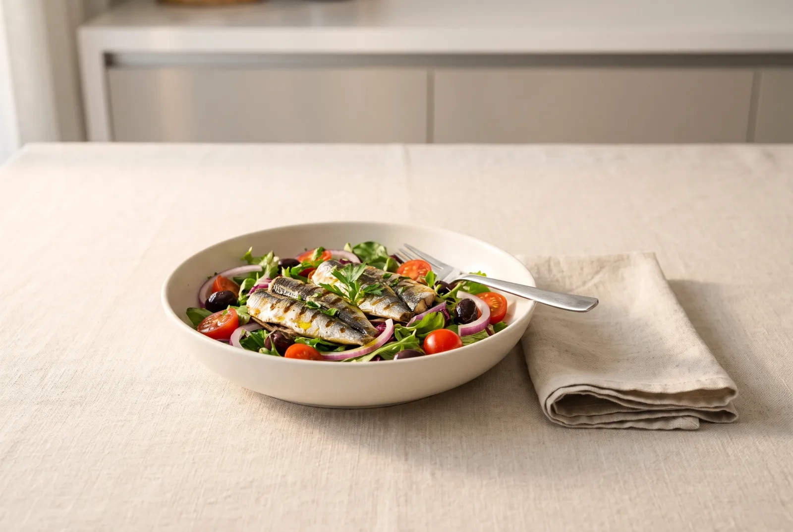 Portuguese-Style Sardine Salad with Olive Oil and Lemon