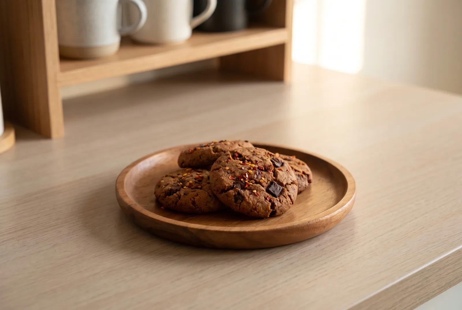 No-Bake Spicy Dark Chocolate Cookies | Chilled Cocoa-Coated Bites