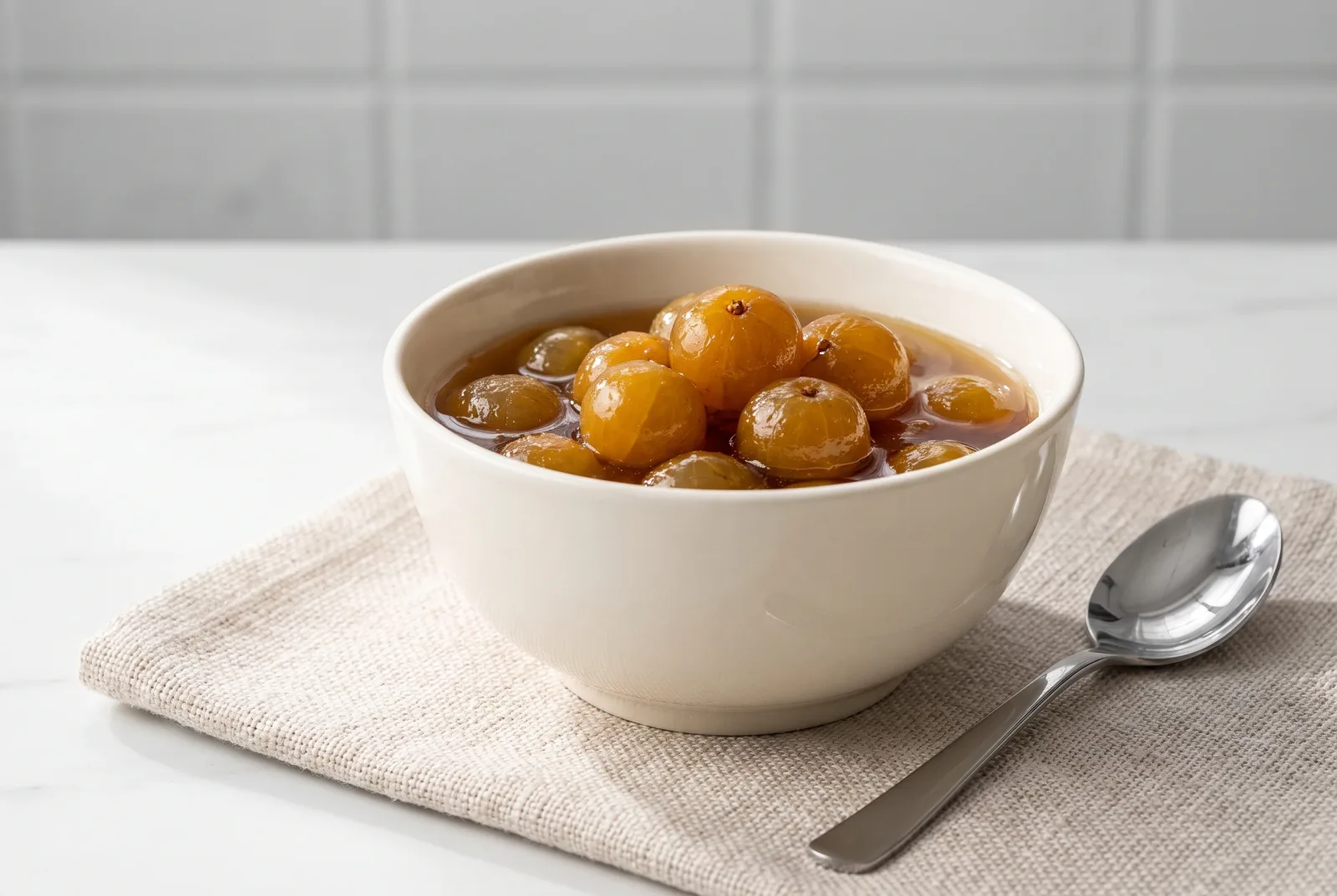 Amla jam — tangy Indian gooseberry preserve