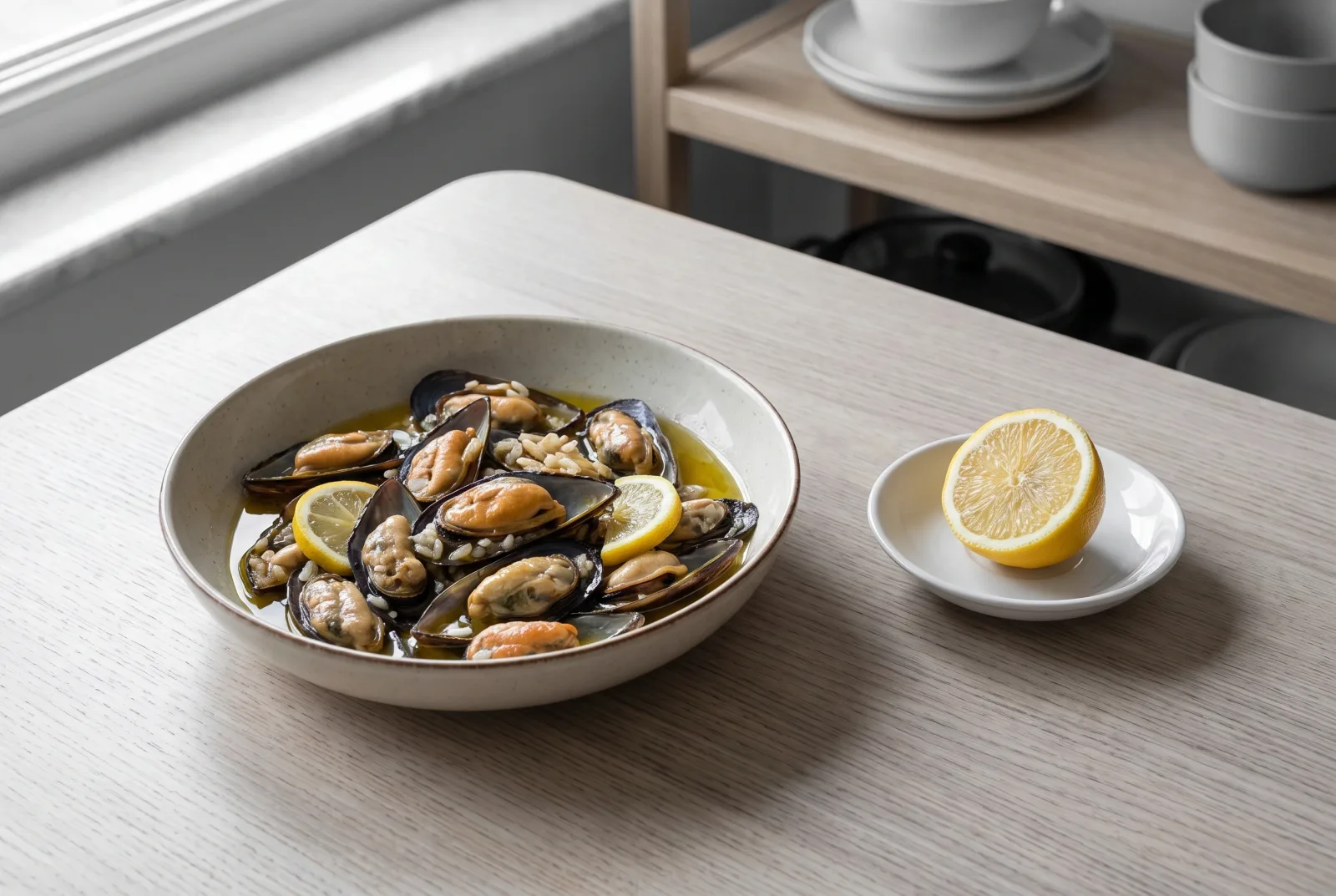 Midye Zeytinyağlısı | Chilled Aegean Mussels with Olive Oil