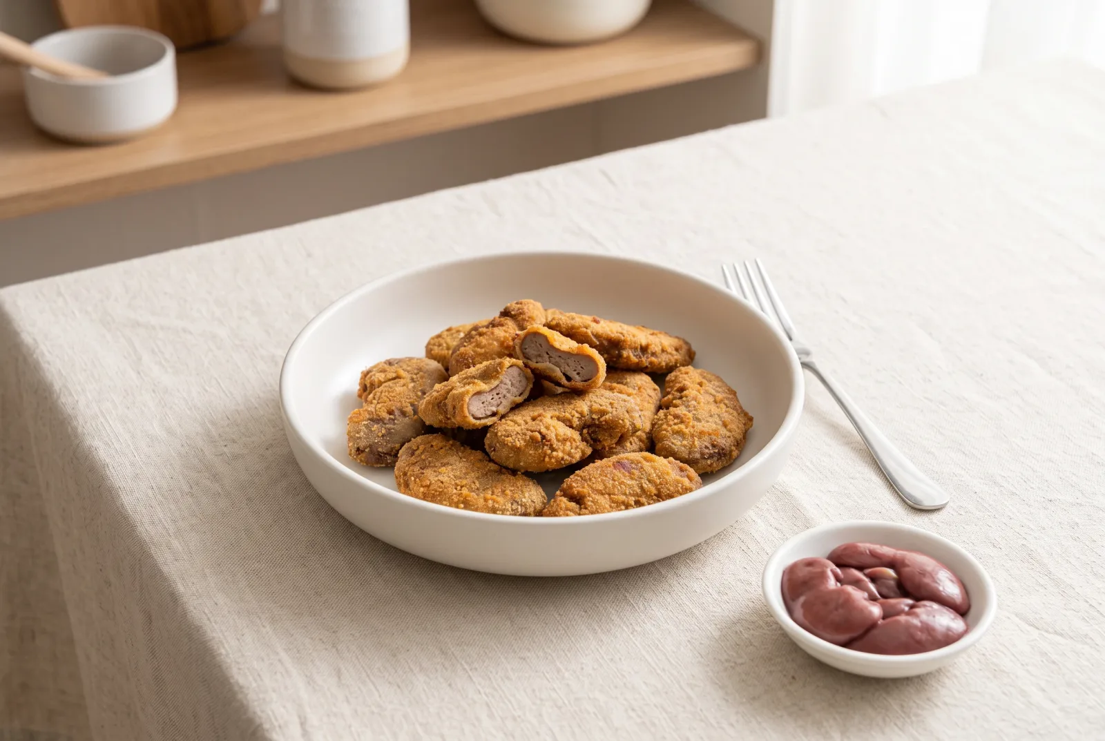 Crispy Breaded Lamb Kidneys in the Air Fryer