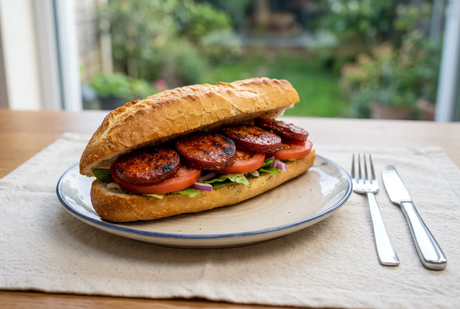 Sucuk Sandwich | Grilled Turkish Sausage on a Roll
