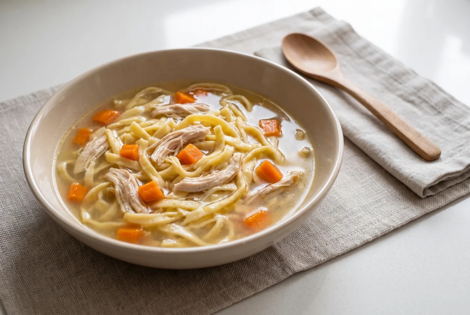 Chicken Noodle Soup | Soup with Homemade Rolled Noodles