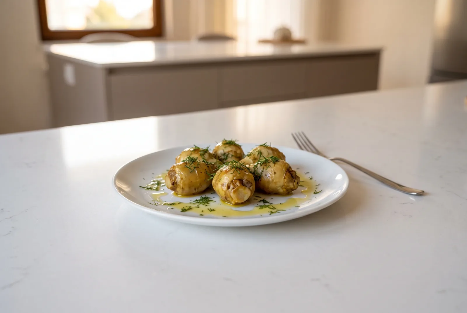 Olive Oil-Stuffed Jerusalem Artichokes | Quick Pressure Cooker Method