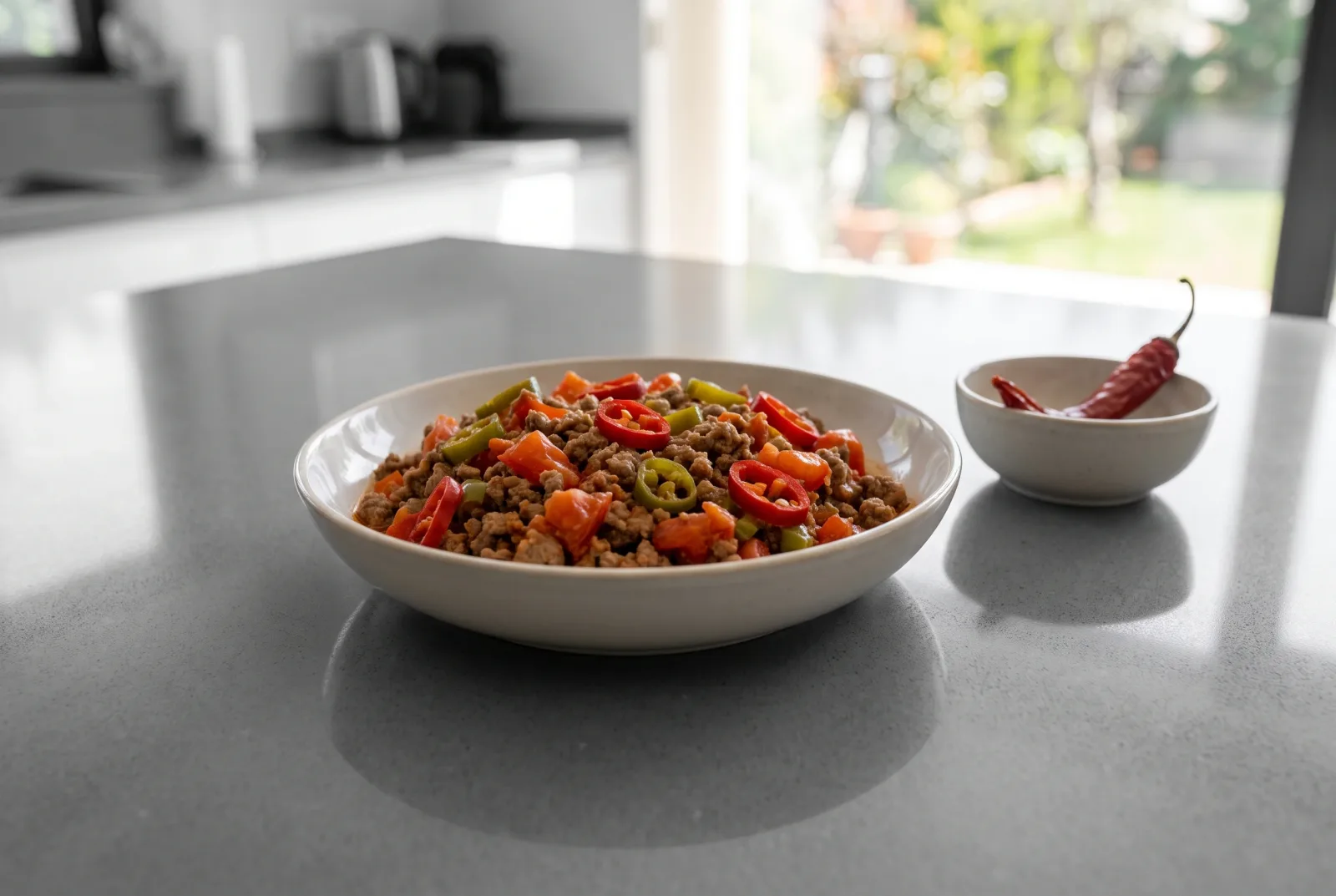 Spicy Ground Lamb Stir-Fry | Quick Skillet with Hot Peppers