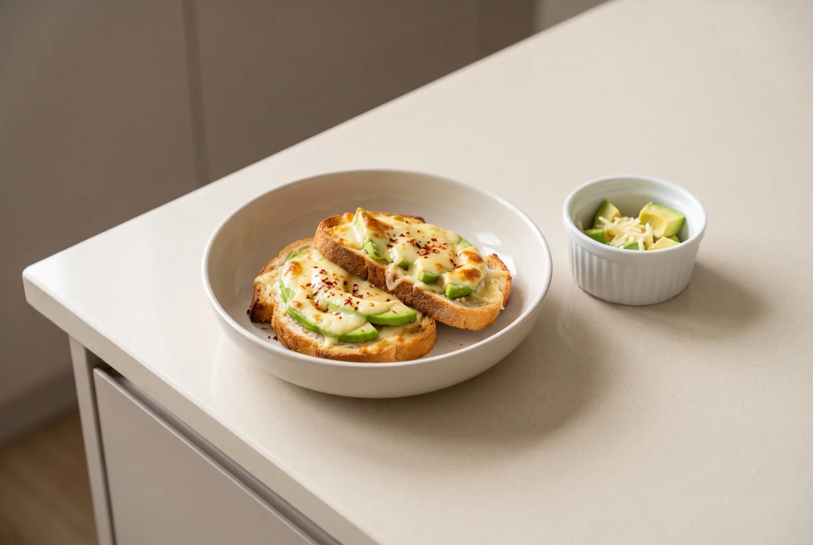 Air Fryer Avocado Toast | Crisp Bread with Lemon Avocado Mash