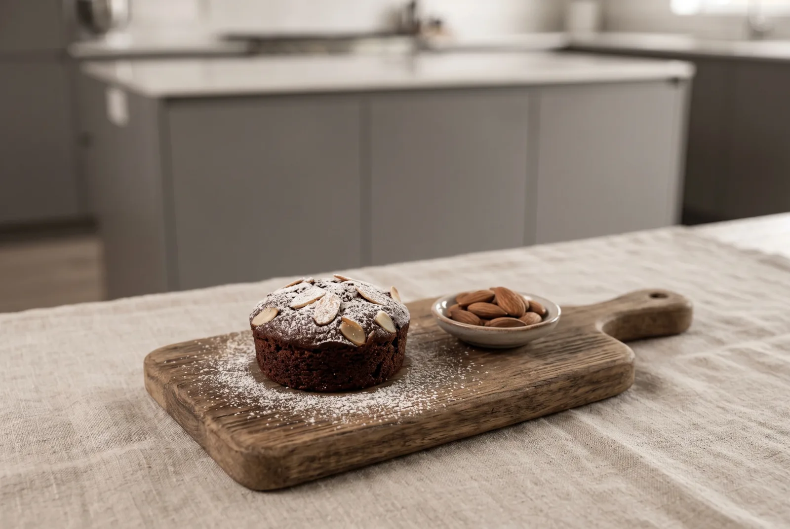 Almond Cocoa Mini Cakes | Sugar-Free, Flour-Free Cakes Baked in Small Molds