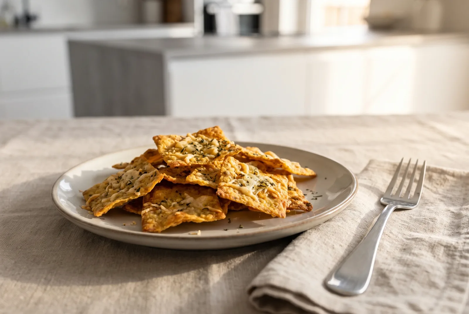 Spiced Lentil Chips | Oven-Dried Late-Night Snack with Kashar