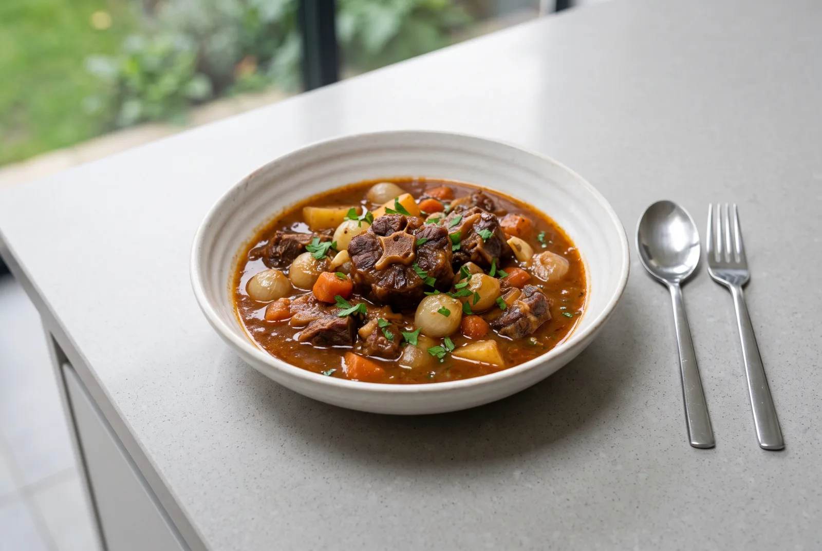 Braised Oxtail Stew | Slow-Cooked Beef with Vegetables