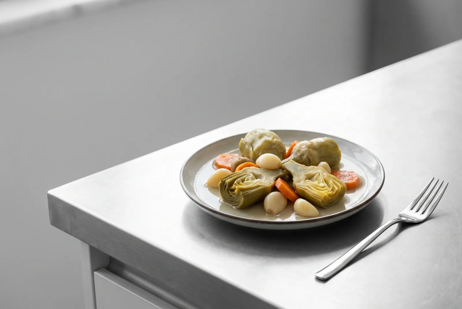 Enginar Turşusu — Spiced Artichoke Pickles in Vinegar for Winter