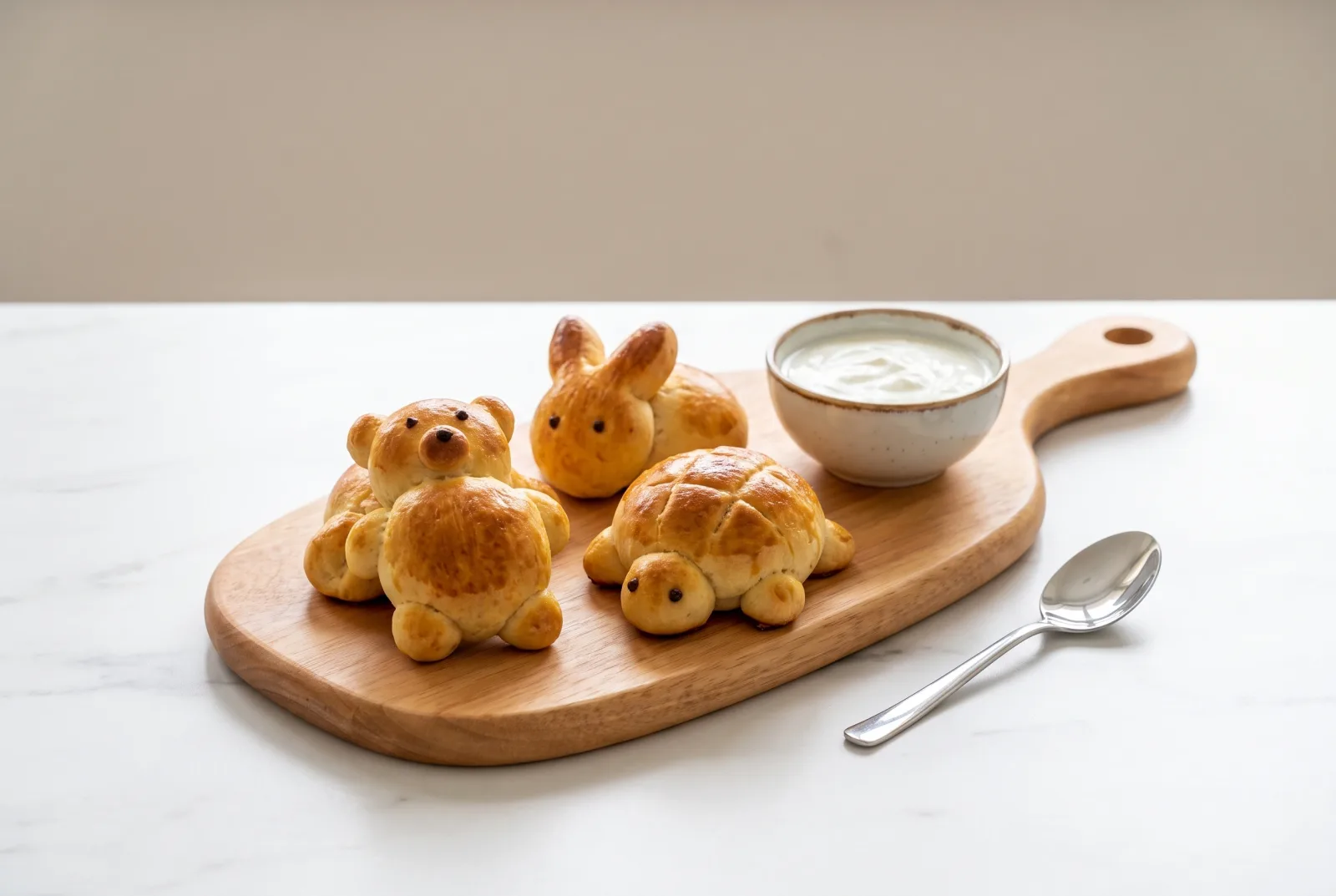 Animal-Shaped Pogaca | Yogurt Dough Breakfast Rolls