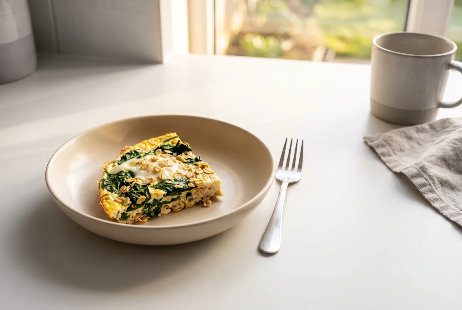 Spinach and Oat Egg Bites | Freezer-Friendly Breakfast Portions