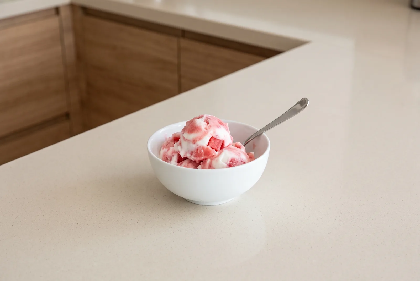 Watermelon Yogurt Frozen Dessert | No Ice Cream Maker Needed