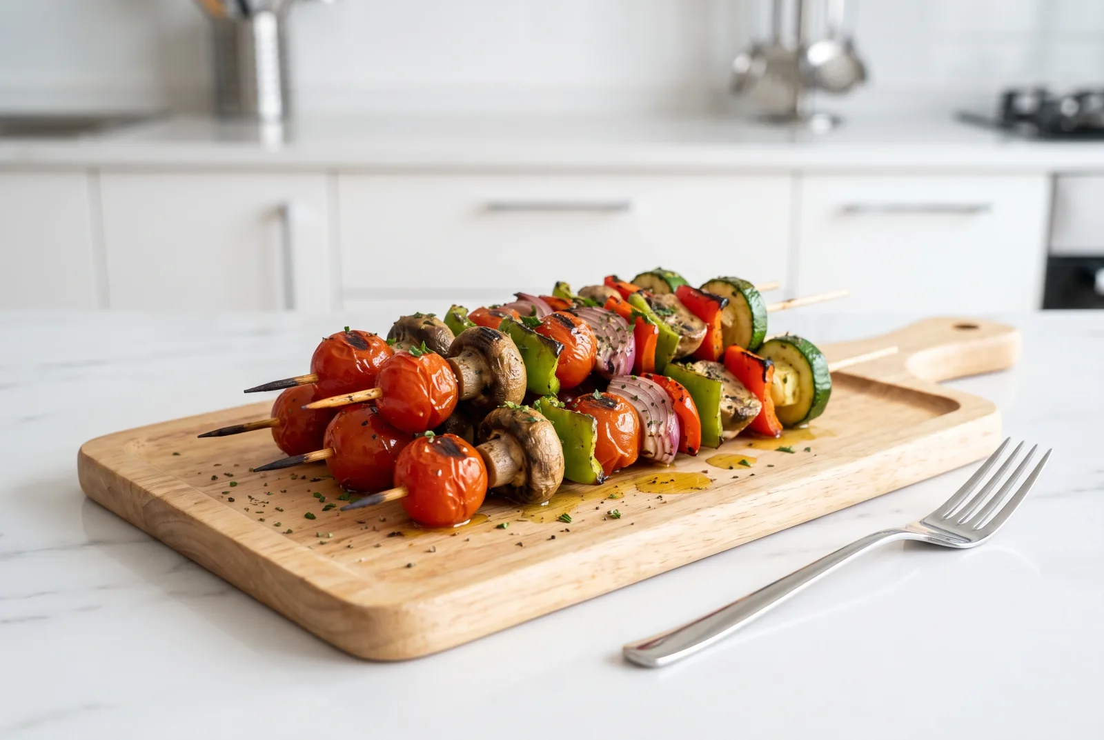 Grilled Vegetable Skewers | Thyme-Marinated Party Appetizer