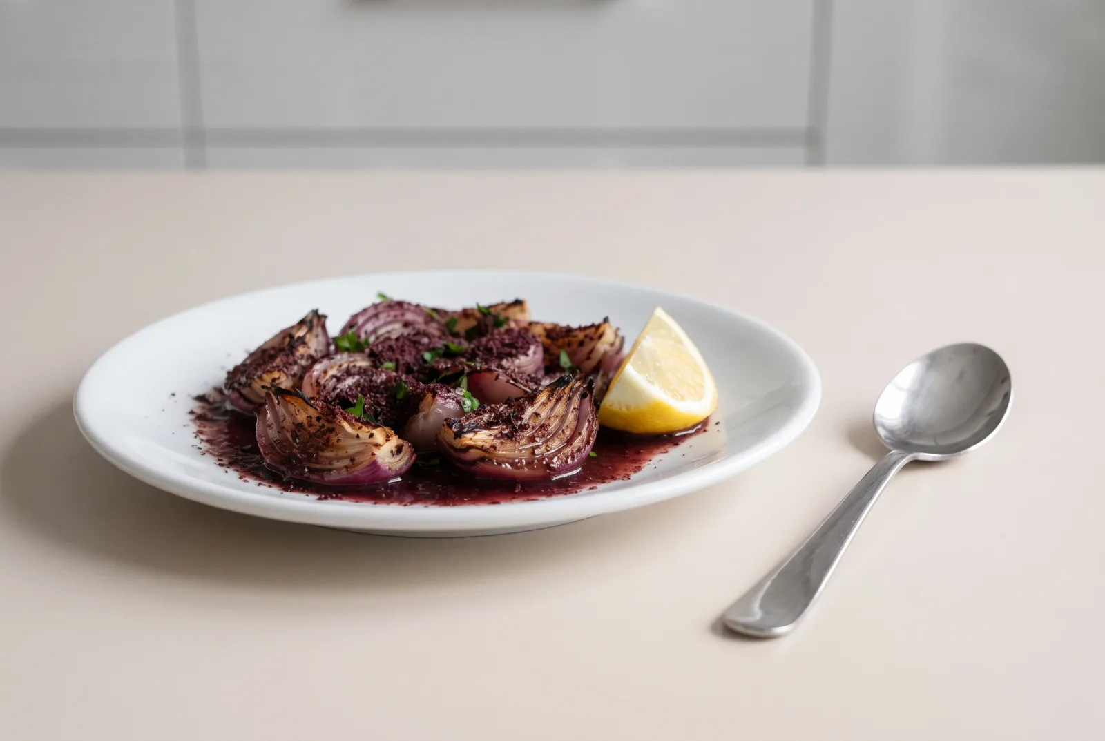 Sumac and Onion Sauce | Tart Onion Relish for Kebabs
