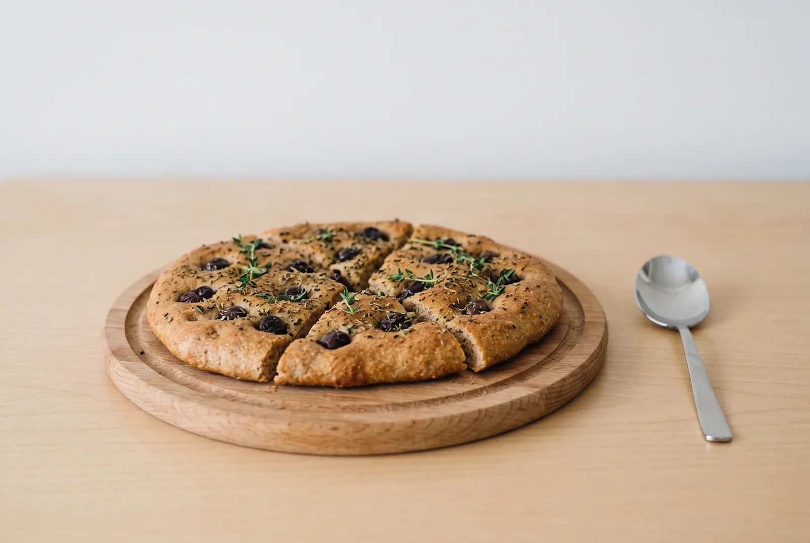 Freezer-Friendly Whole-Wheat Olive Flatbread