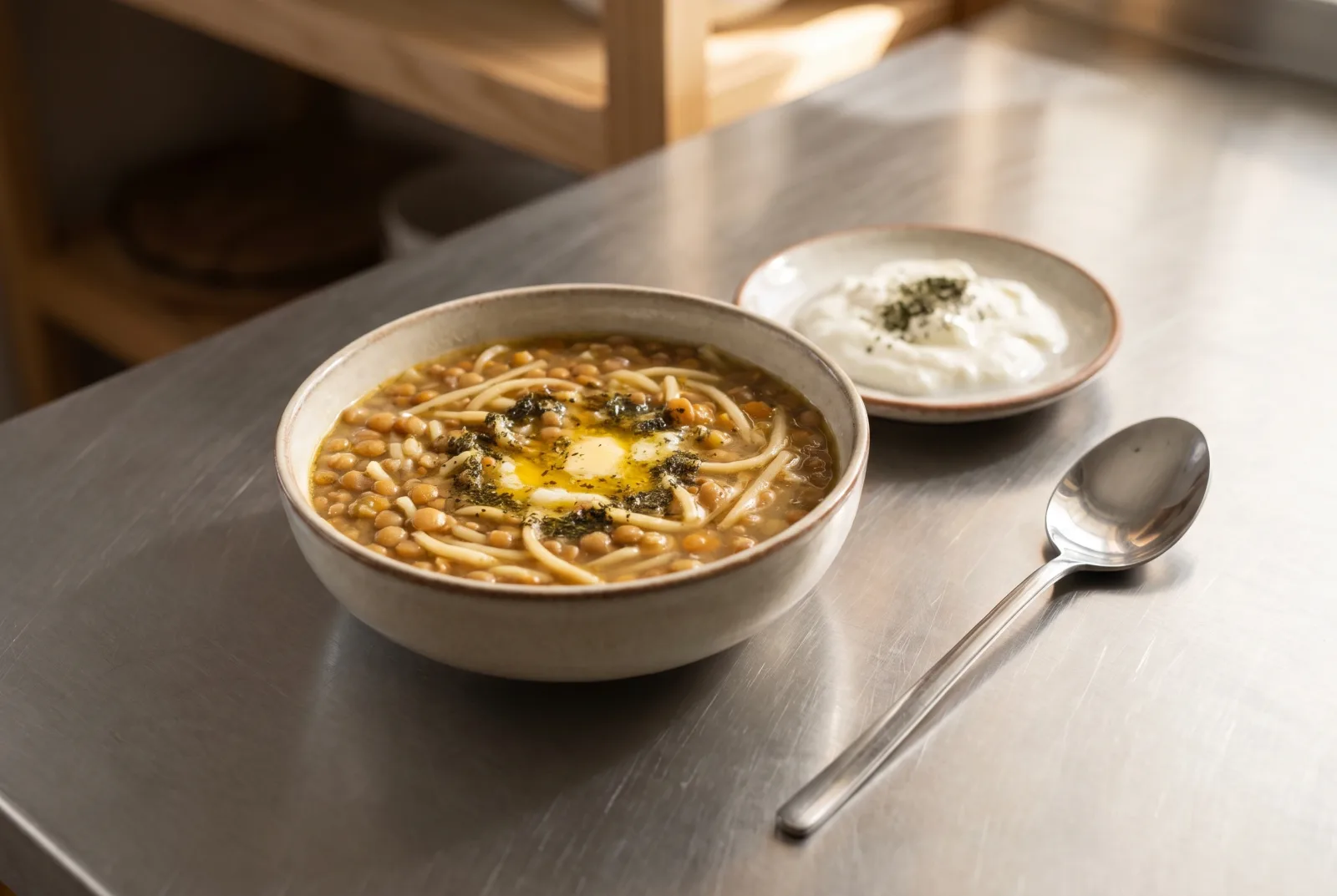 Tutmaç (Seljuk-Style Whole-Wheat Noodles with Lentils and Yogurt)