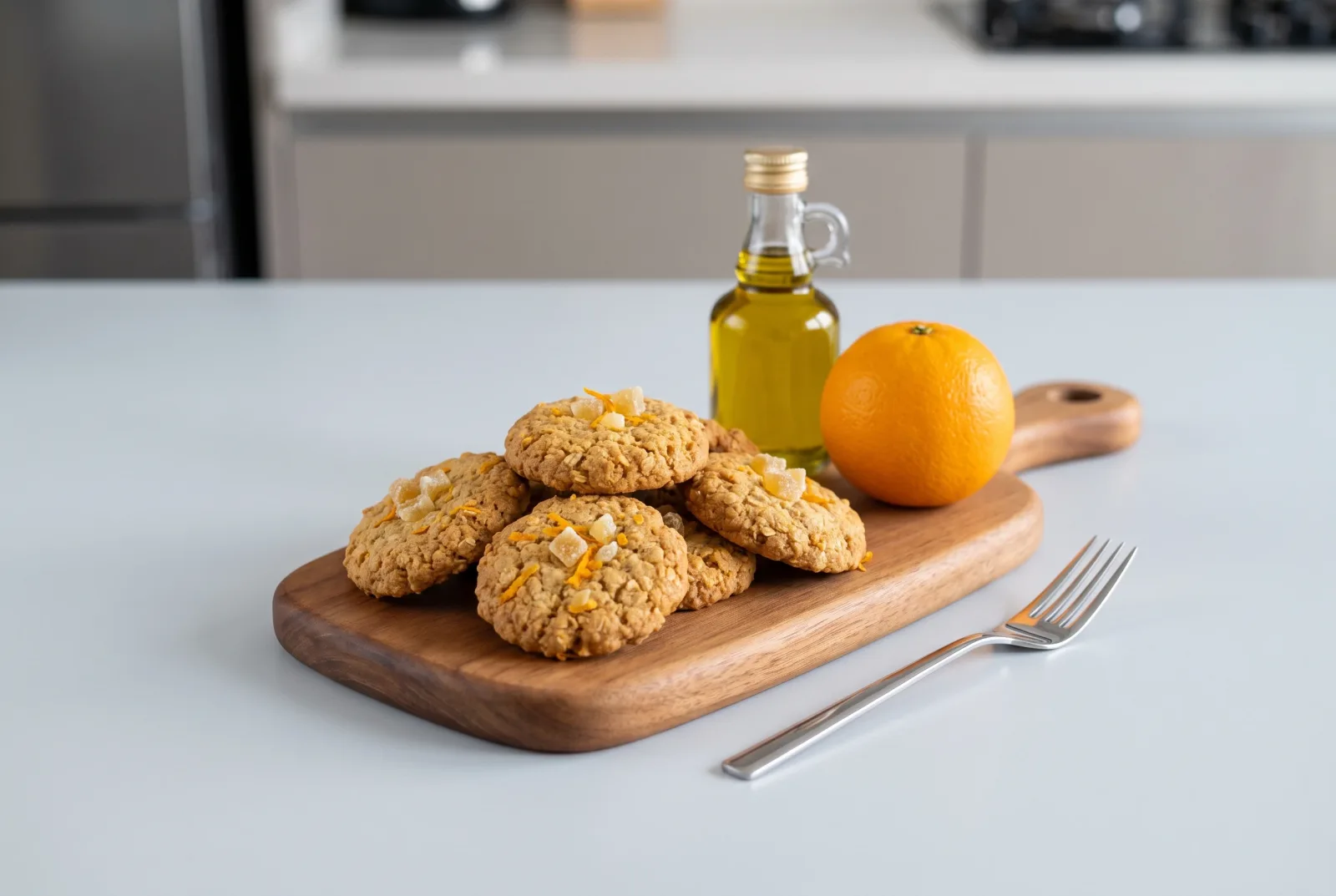 Ginger Orange Oat Cookies | Butter-Free Cookies Sweetened with Honey