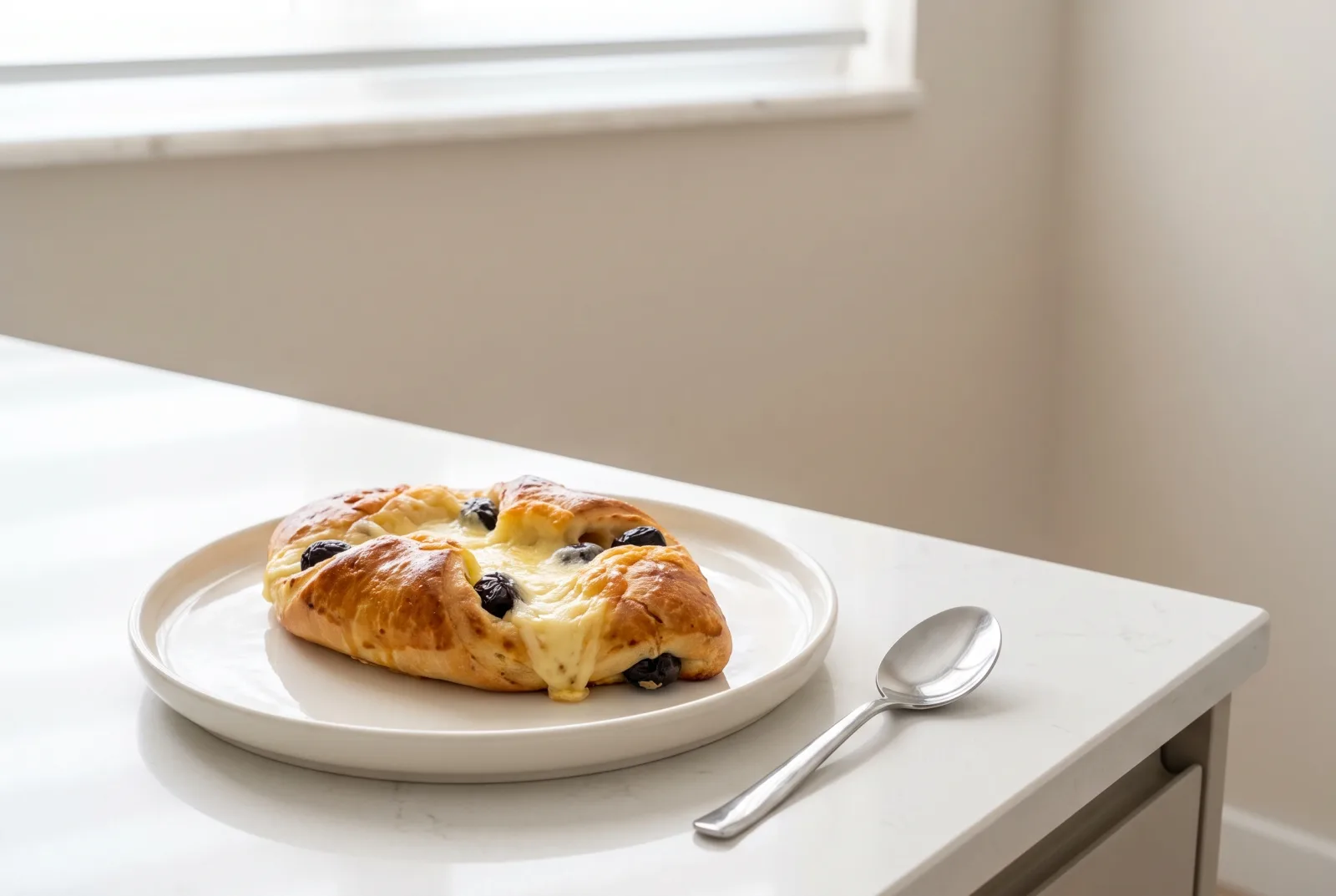 Olive and Cheese Buns — Soft Pastries Filled with Olive Pieces
