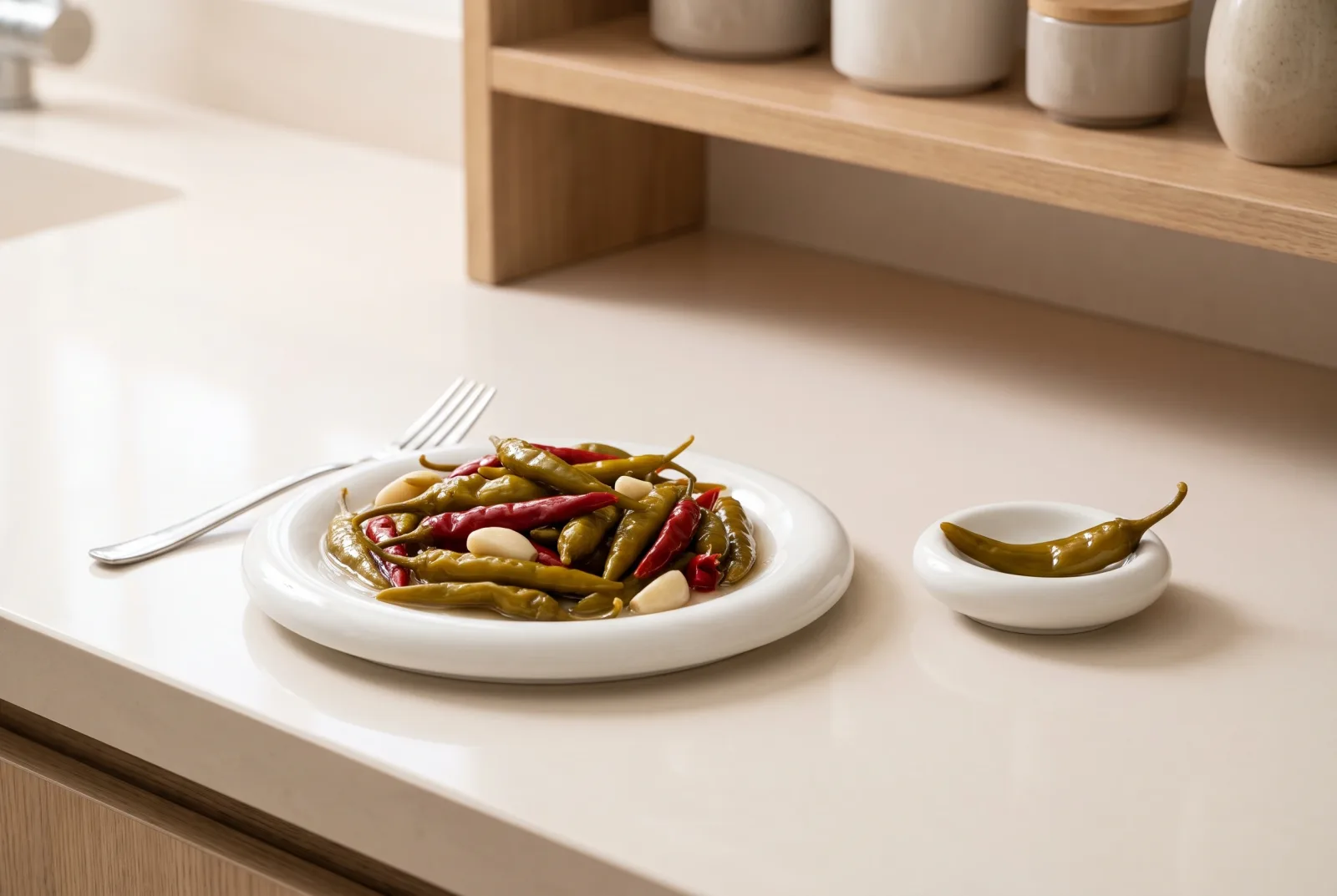 Hot Pepper Pickles | Quick Vinegar Refrigerator Pickles