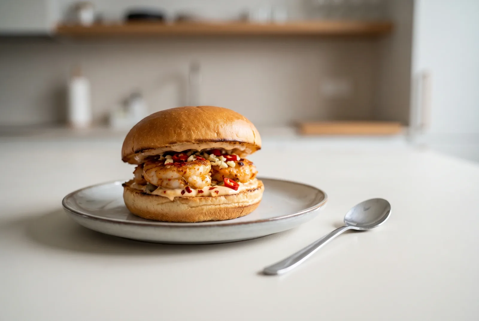 Spicy Shrimp Burgers | Crispy Air Fryer Sandwiches
