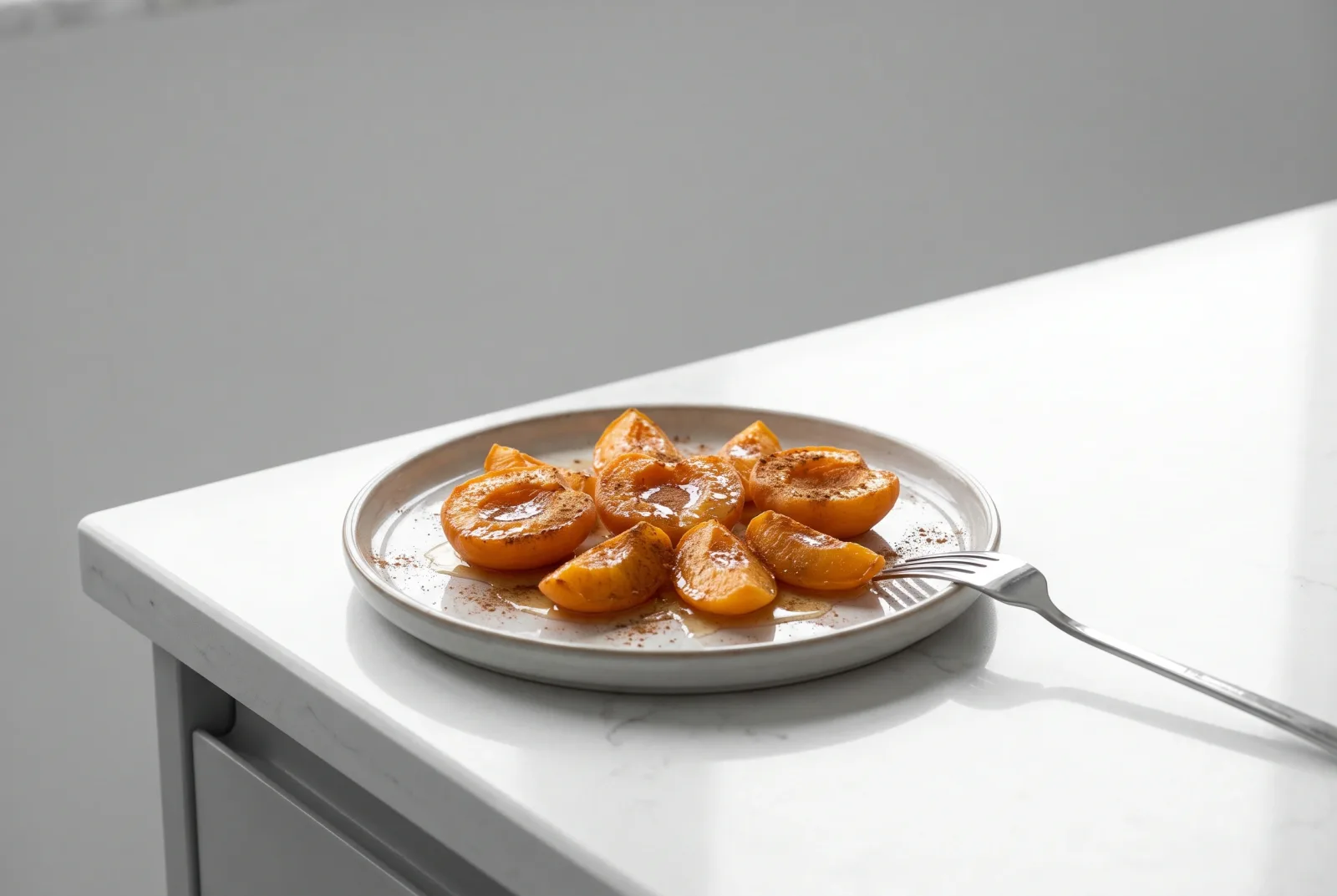 Air Fryer Honey-Roasted Apricot Halves | Cinnamon and Clotted Cream