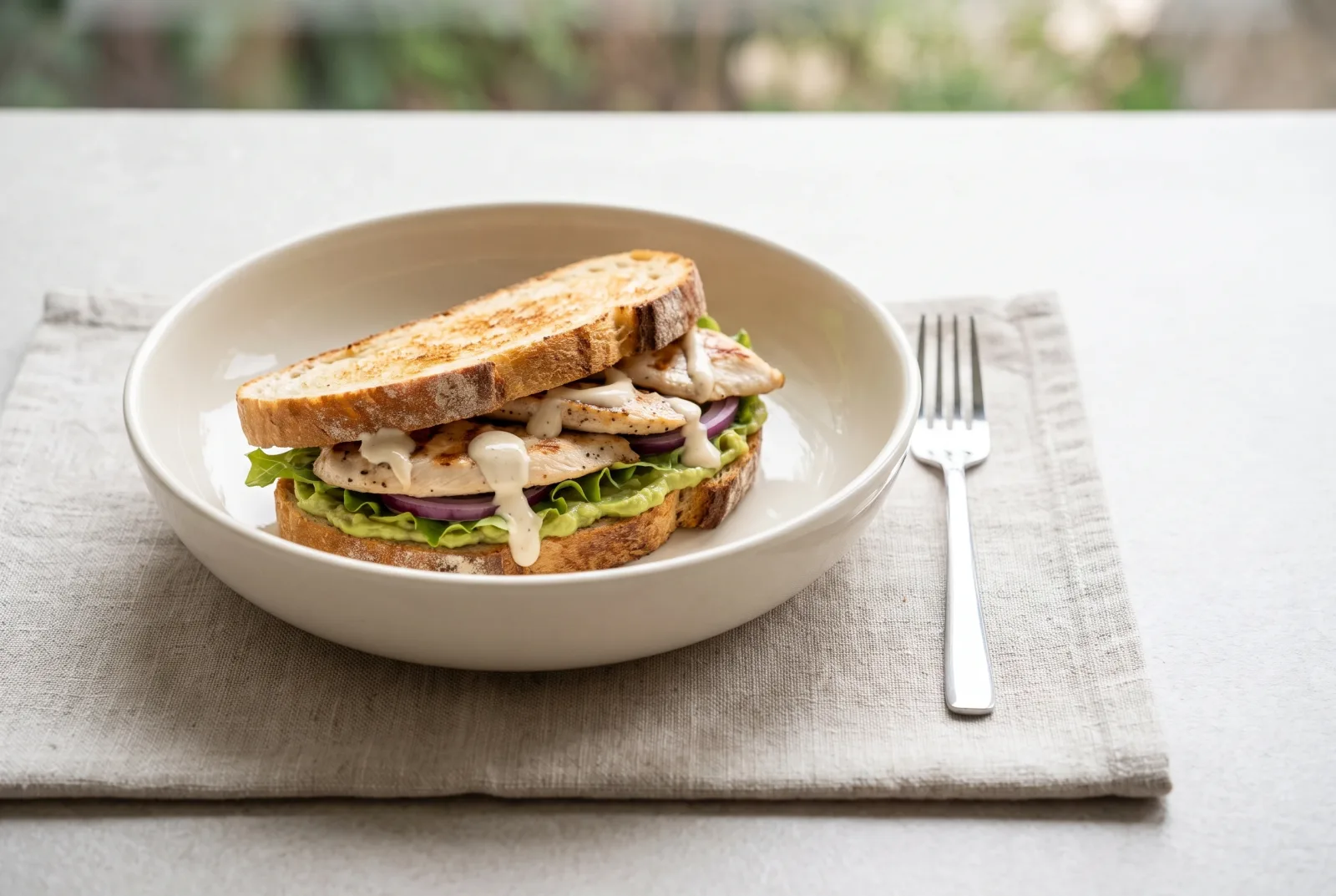 Avocado Grilled Chicken Sandwich | Served on Sourdough Bread