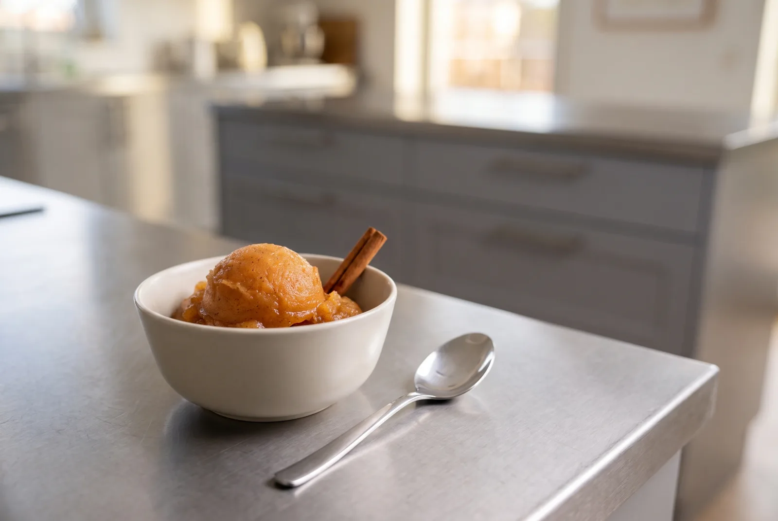 Spiced Apple Sorbet | Frozen Apple Dessert with Cinnamon and Cloves