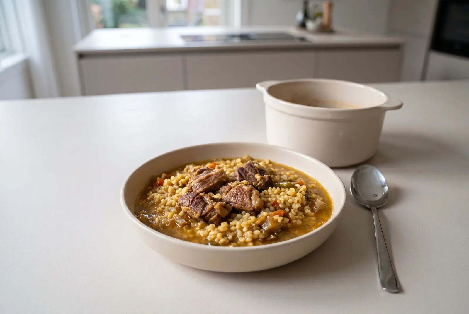 Lamb and Bulgur Stew | Layered Turkish-Style One-Pot Dish