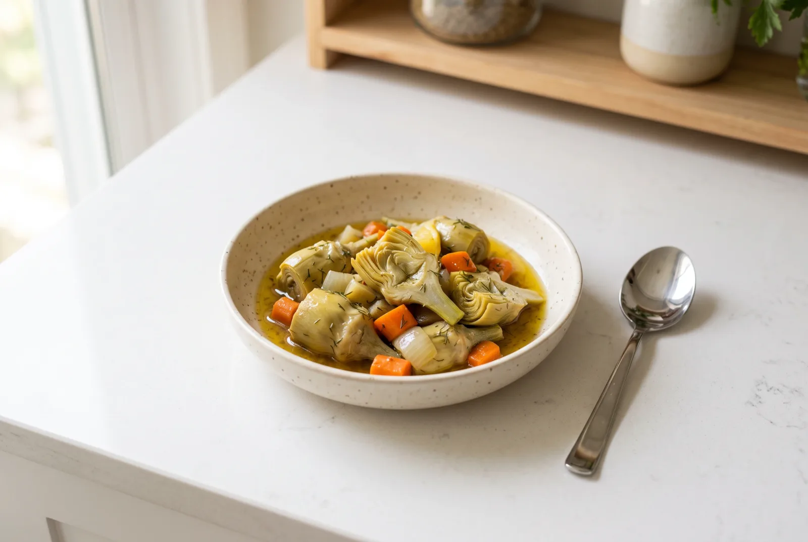 Artichoke Heart Appetizer | Aegean-Style Cold Olive Oil Meze
