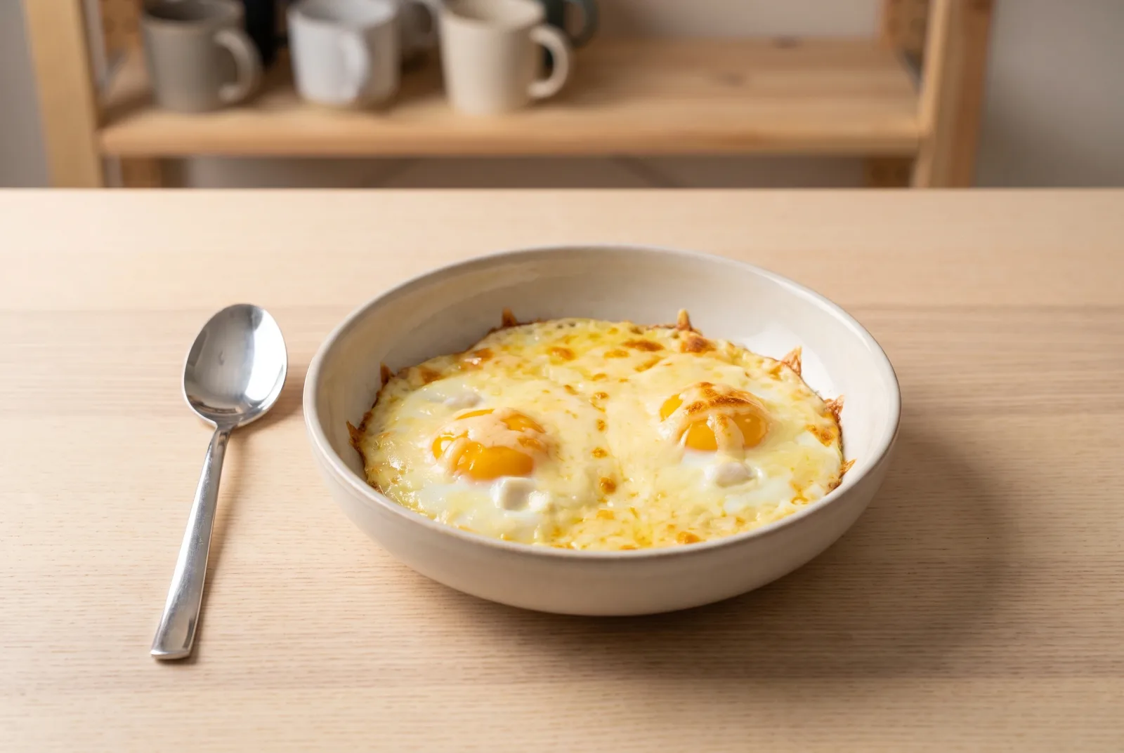 Baked Eggs with Kashar Cheese | One-Dish Breakfast Casserole