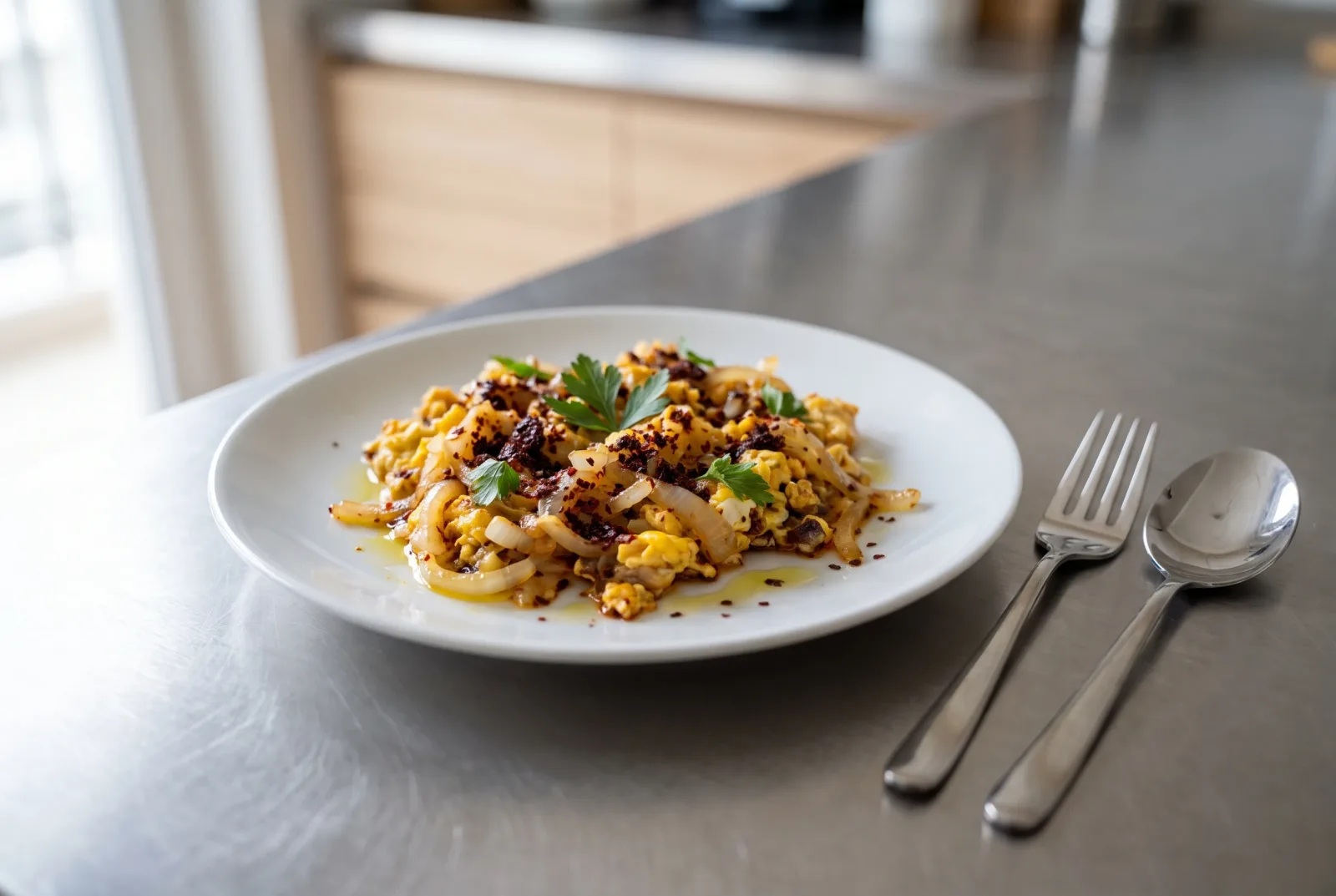 Scrambled Eggs with Urfa Pepper | Spicy Sanliurfa-Style Skillet
