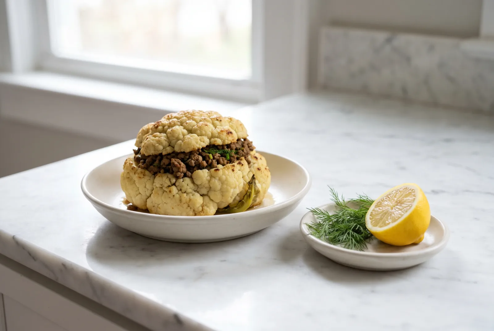 Keto Cauliflower Stuffed Peppers | Ground Beef Filling Without Rice