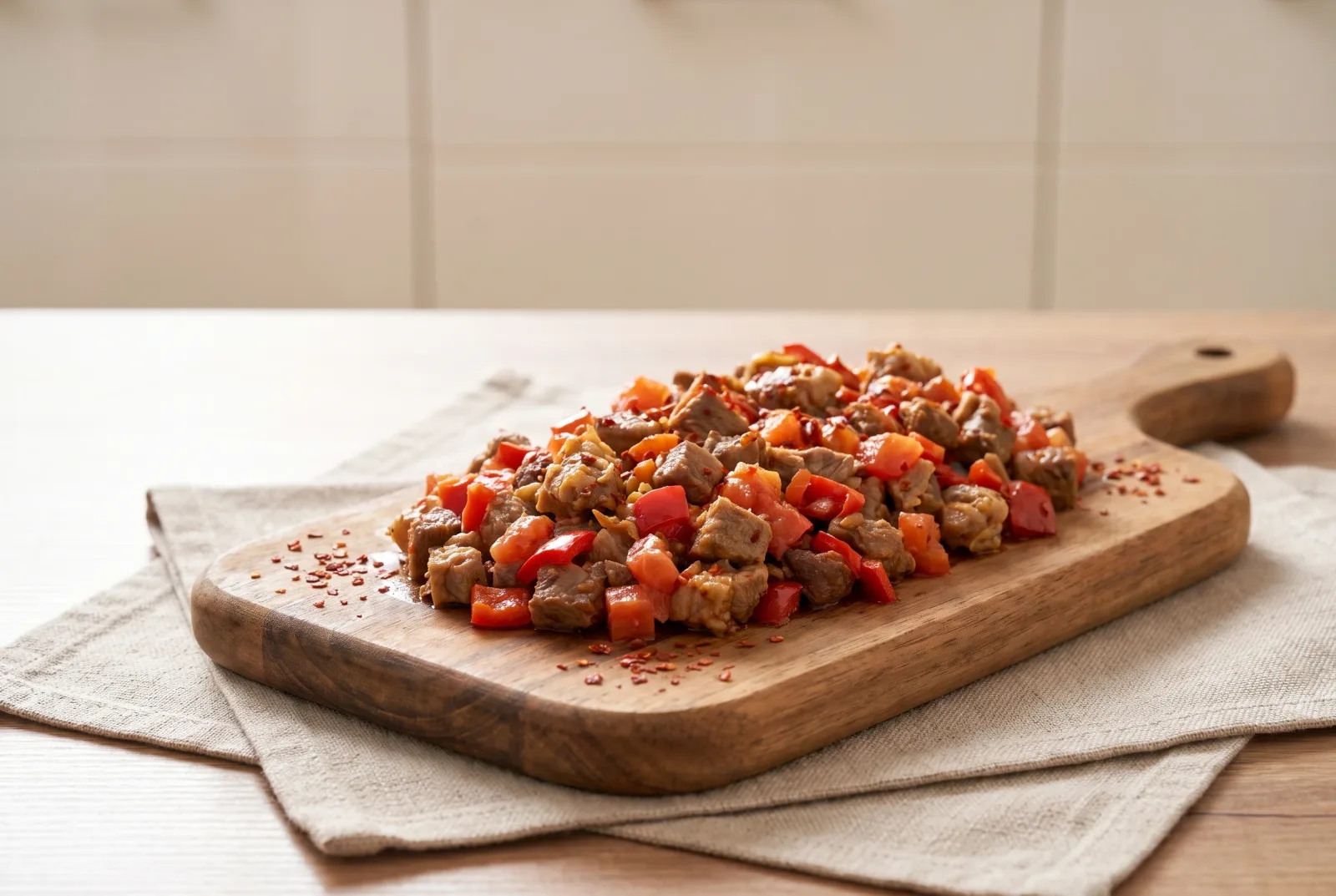 Leftover Kokorec Skillet | Turkish Grilled Lamb Intestines with Peppers