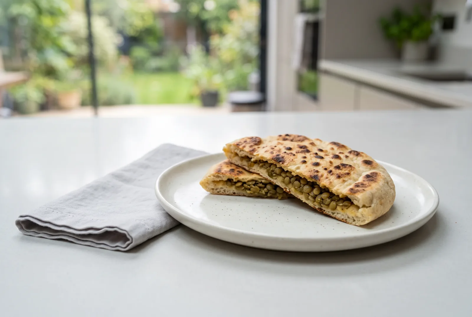Lentil Bazlama — spiced Turkish flatbreads in the air fryer