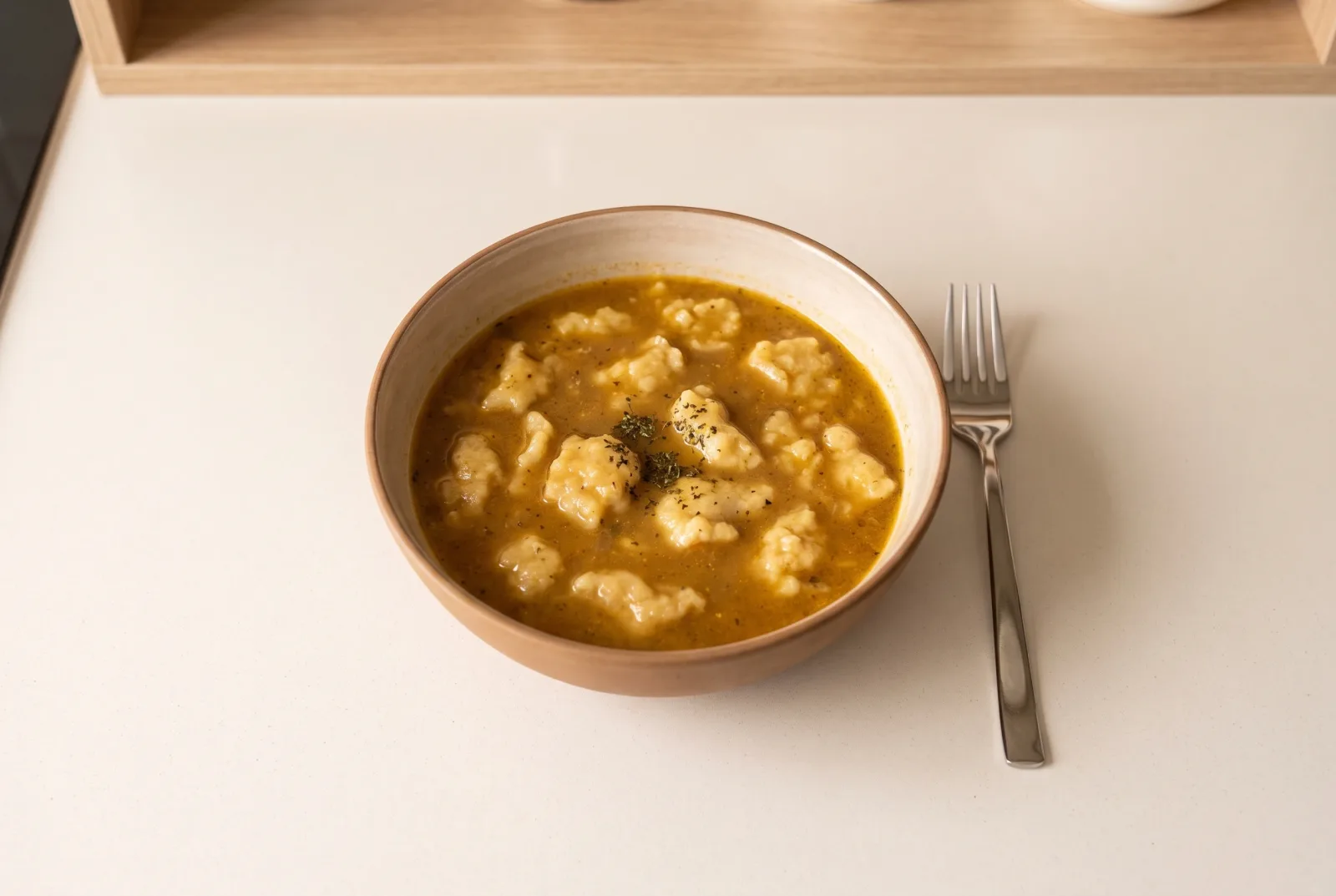 Ovmaç Soup | Sanliurfa-Style Breakfast Soup with Toasted Flour Crumbs