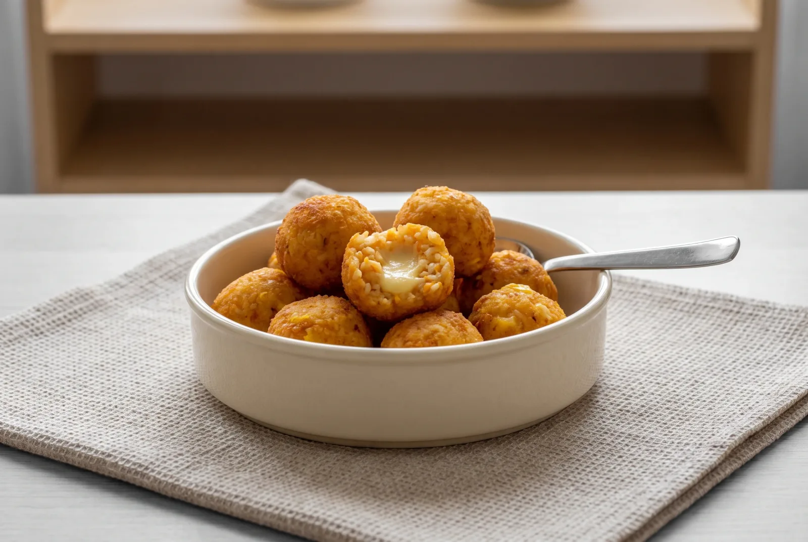 Cheesy Rice Balls | Crispy Fried Snack from Leftover Rice