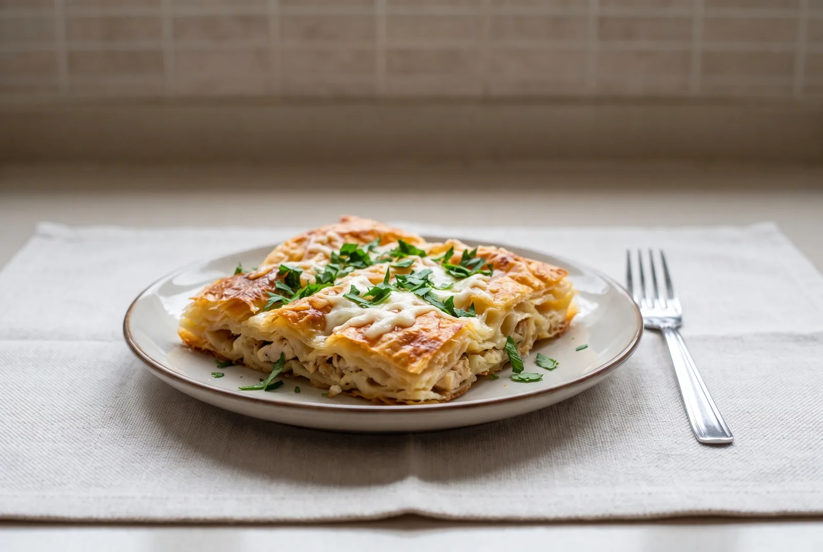 Chicken Börek | Kashar Chicken Phyllo Rolls