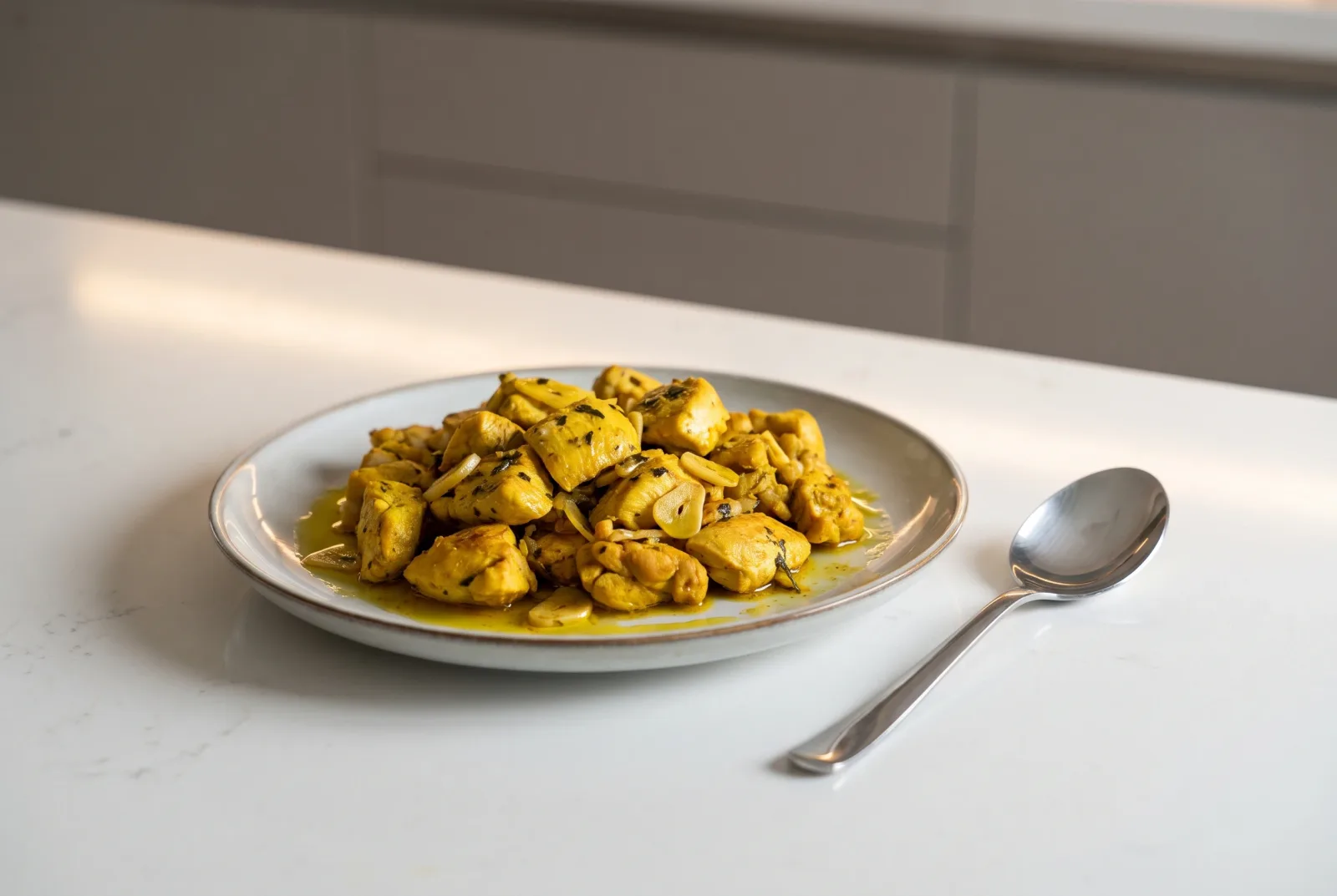 Turmeric Chicken Sauté | Quick Garlic Skillet Dinner