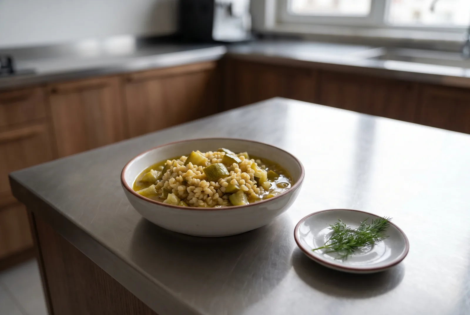 Olive Oil-Braised Zucchini with Bulgur | Aegean-Style Stovetop Recipe