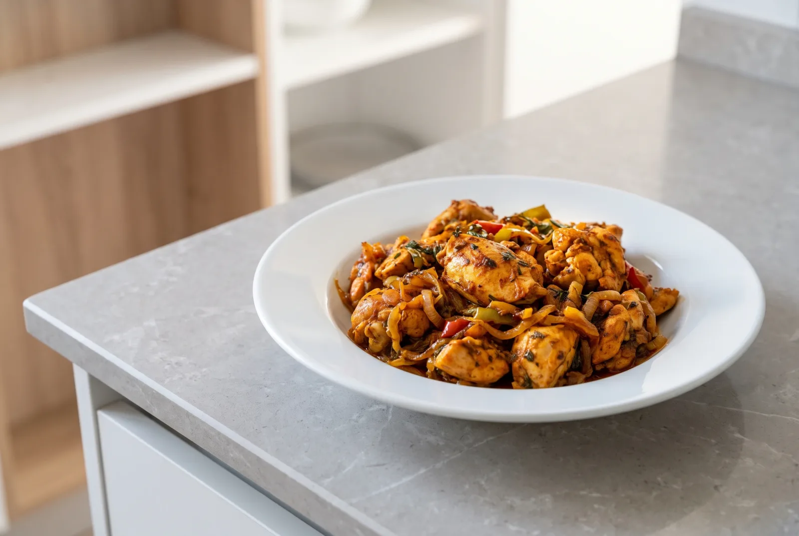 Spiced Chicken Stir-Fry | Diced Chicken Breakfast Skillet