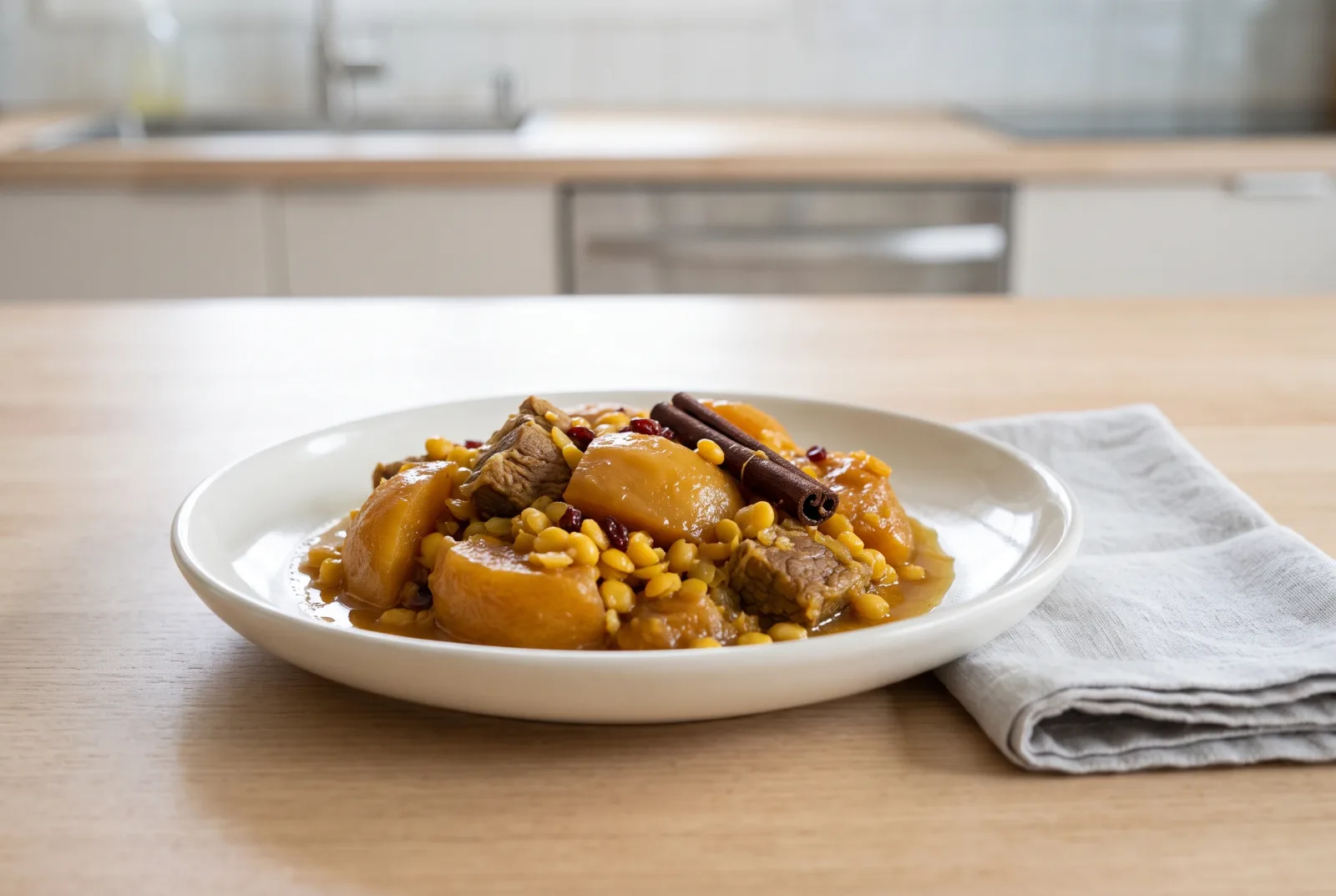 Beh Pokhteh | Iranian Quince in Cinnamon Syrup Made in a Pressure Cooker