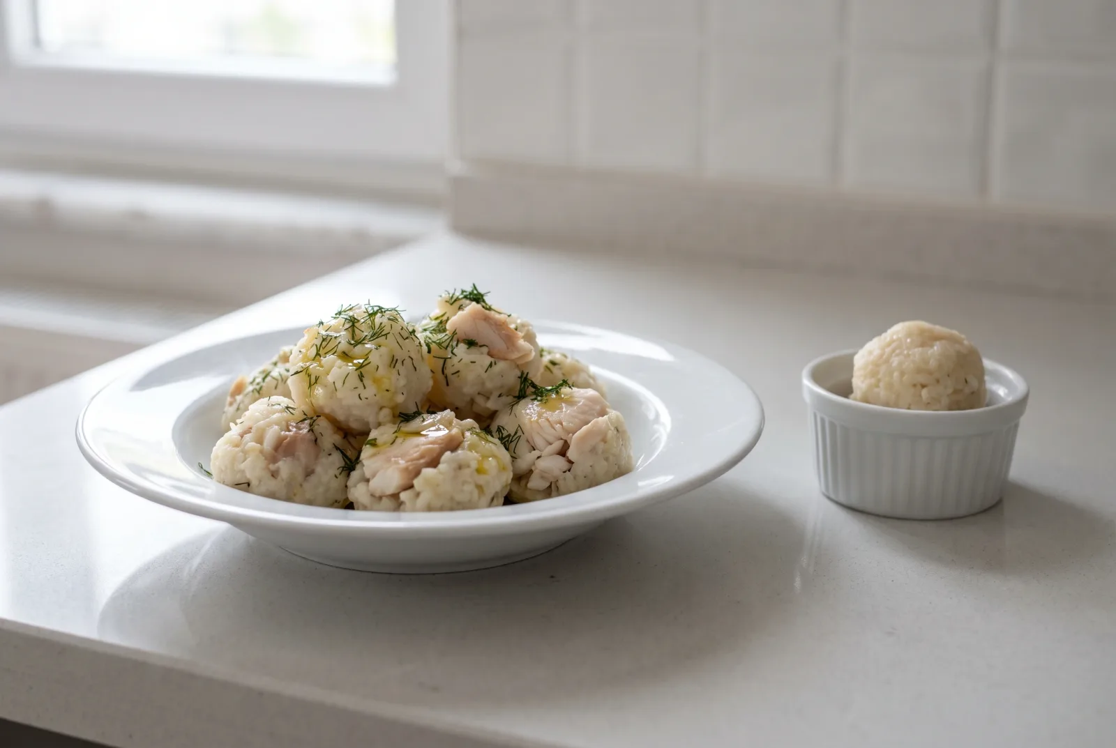 Steamed Fish and Rice Balls | Chinese-Style Steamed Fish Meatballs